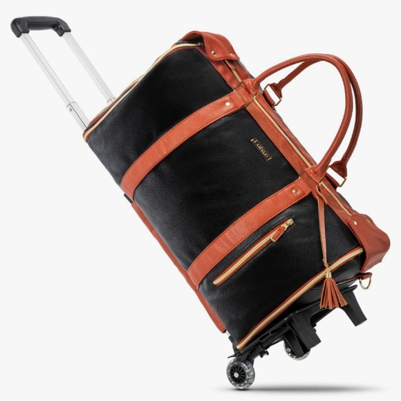 Luhxe Handbags - Luhxe Travel Bag Airline Approved Carry-On, Black, All-In-One Luxury Luggage Bag